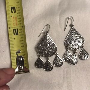 Sterling Silver Teardrop Dangle Earrings